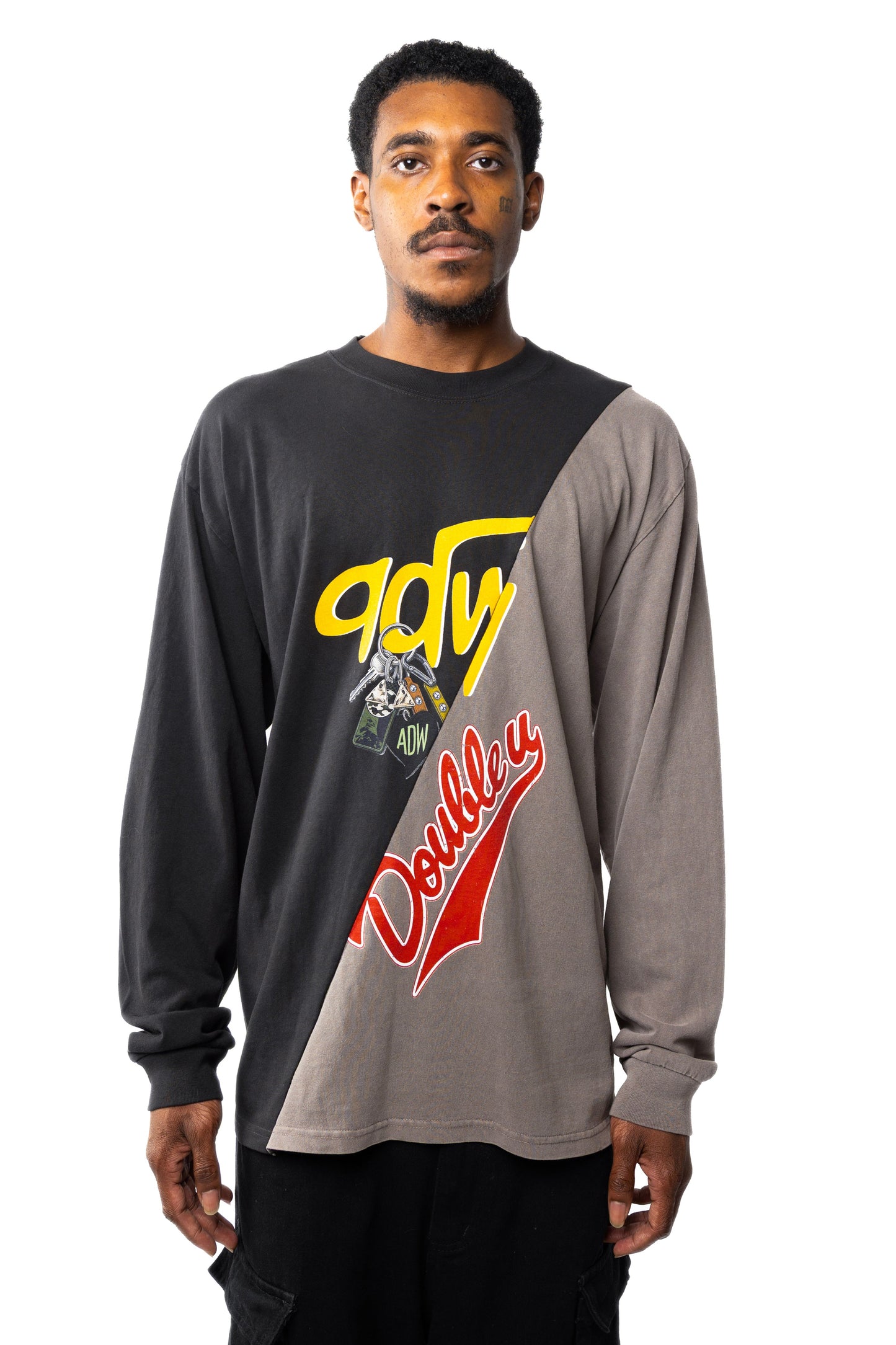 Double Cut Faded LS T-Shirt