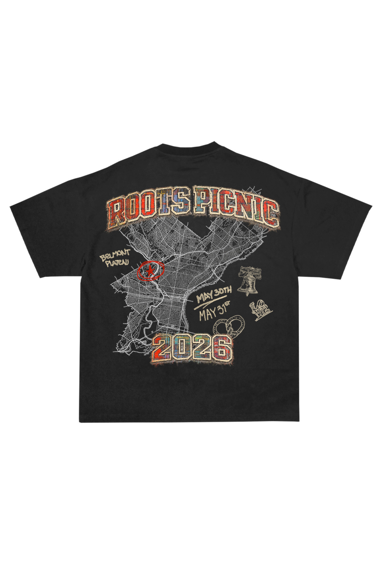 ADW x Roots Picnic 2026 T-Shirt (Vintage Black) PREORDER