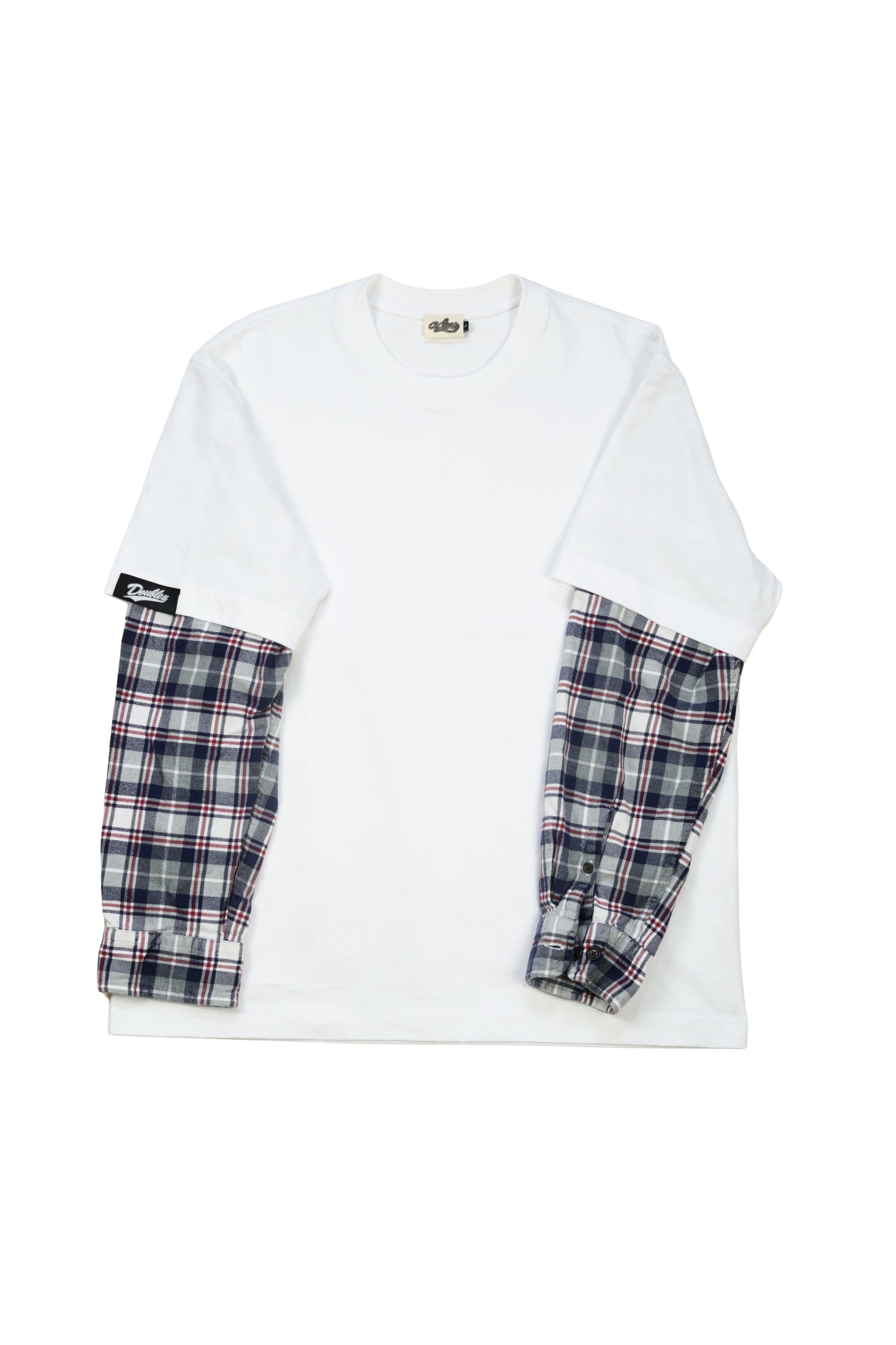 Tartan Layered LS T-Shirt