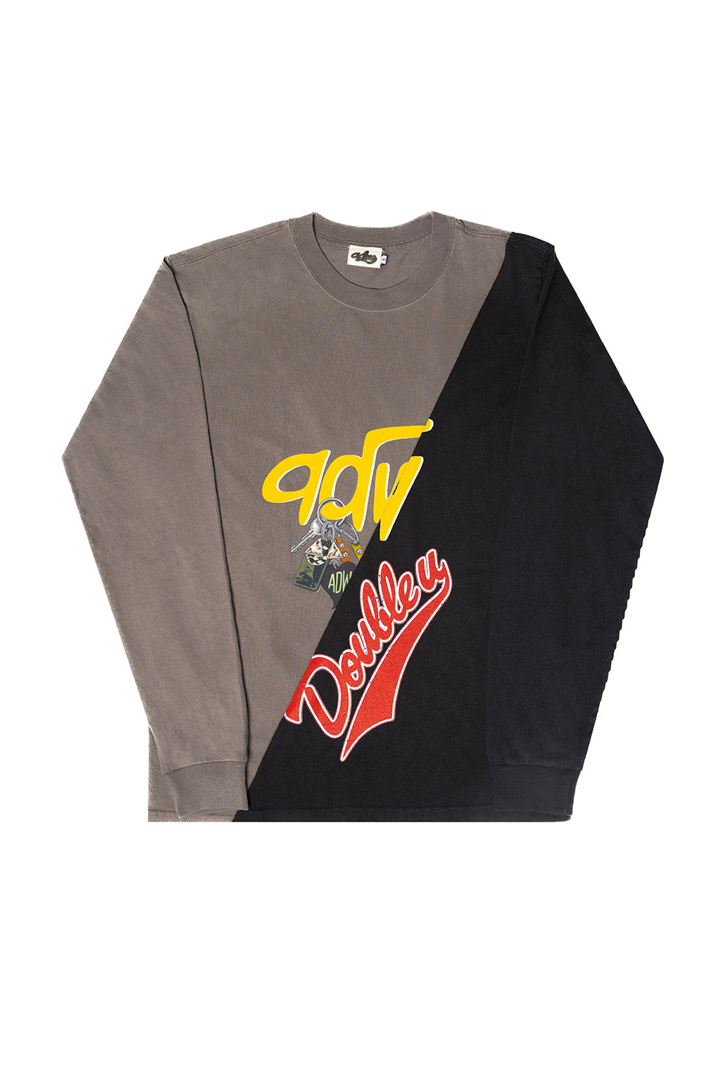 Double Cut Faded LS T-Shirt