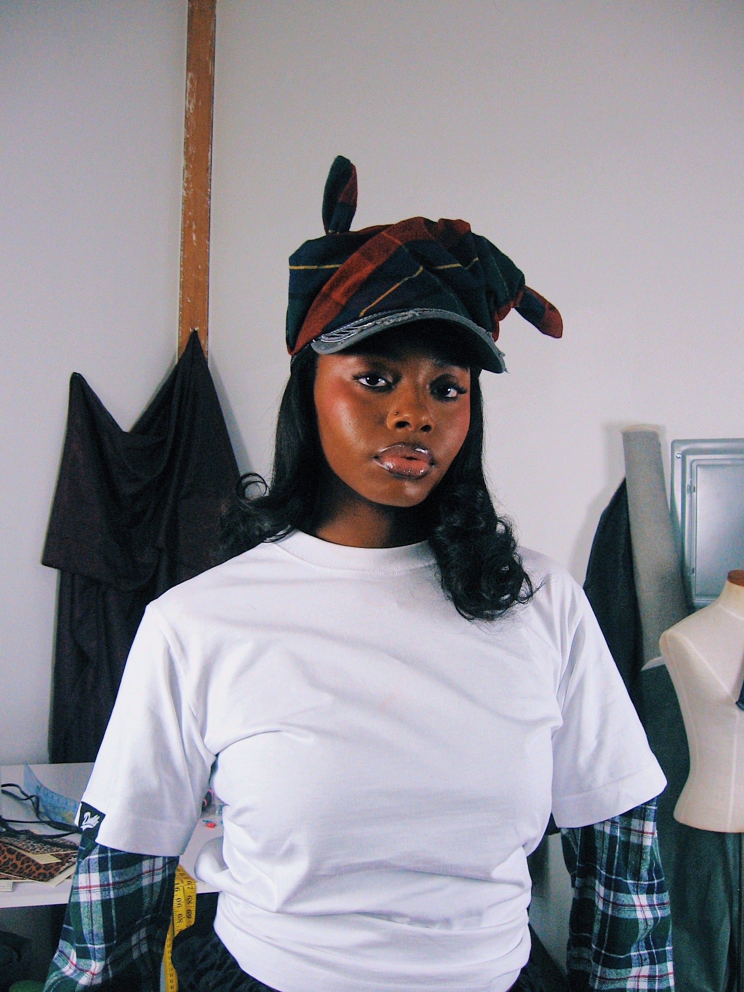 Tartan Knotted Cap (NY) (Pre-Order)