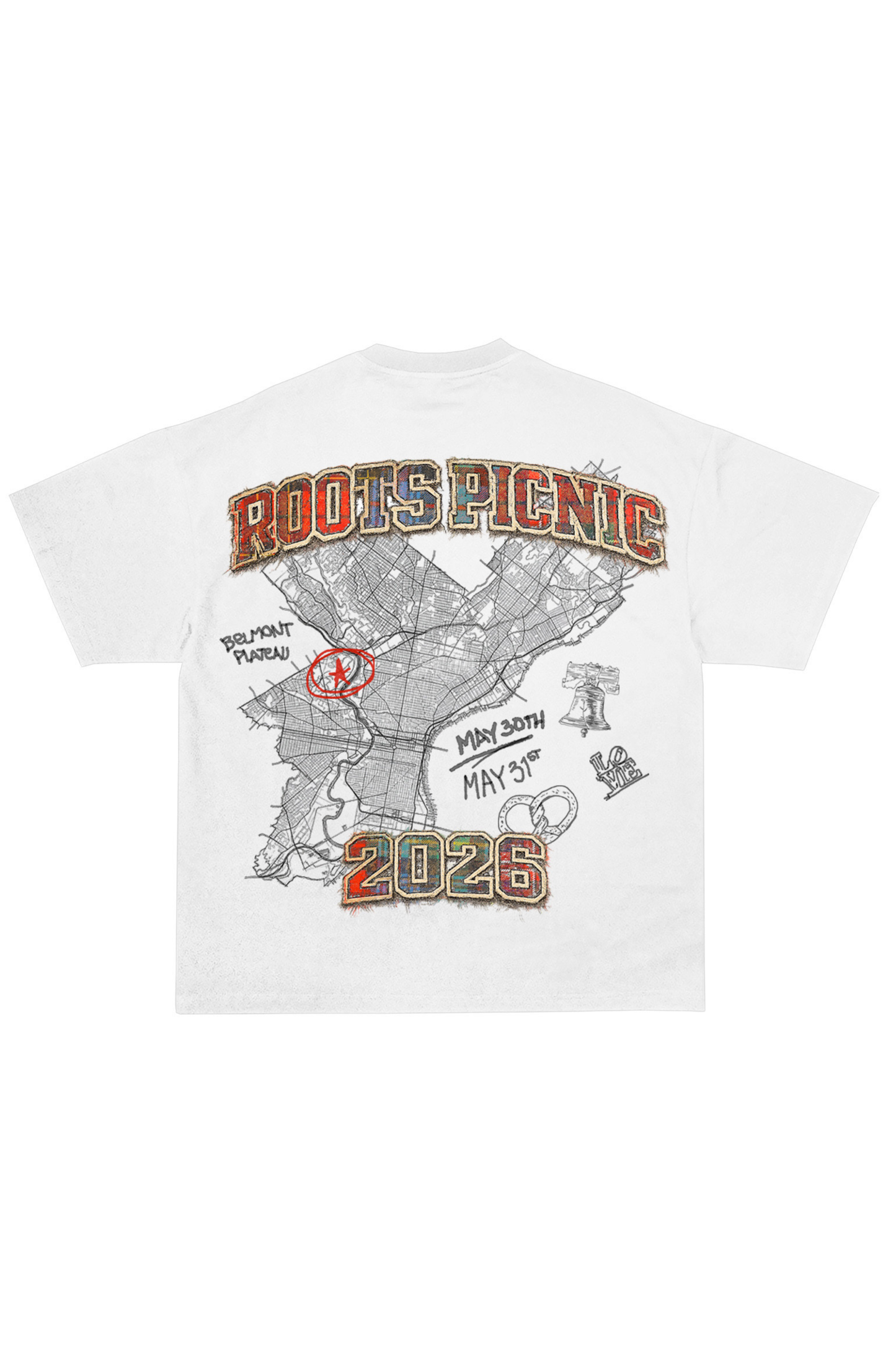 ADW x Roots Picnic 2026 T-Shirt (White)