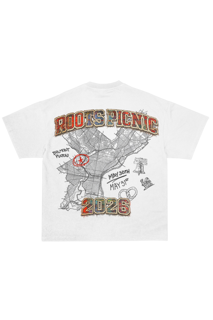 ADW x Roots Picnic 2026 T-Shirt (White)