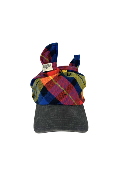 Tartan Knotted Cap (RYB) (Pre-Order)