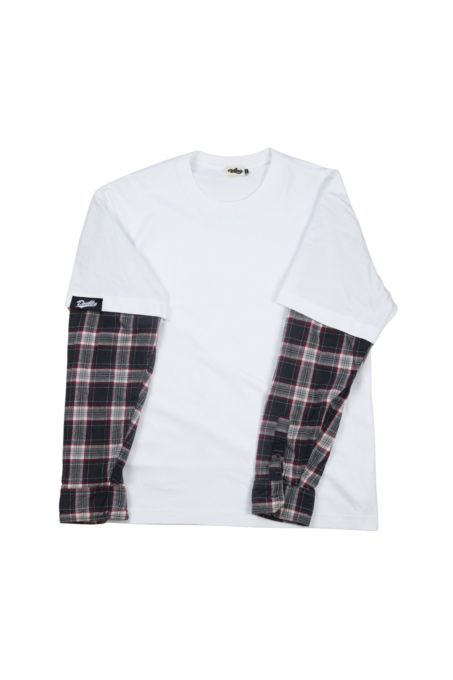 Tartan Layered LS T-Shirt