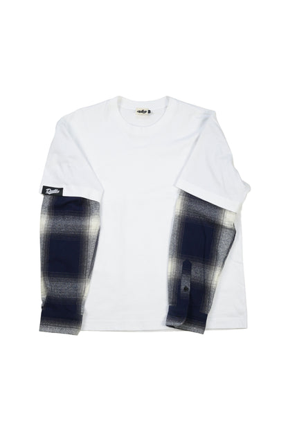 Tartan Layered LS T-Shirt