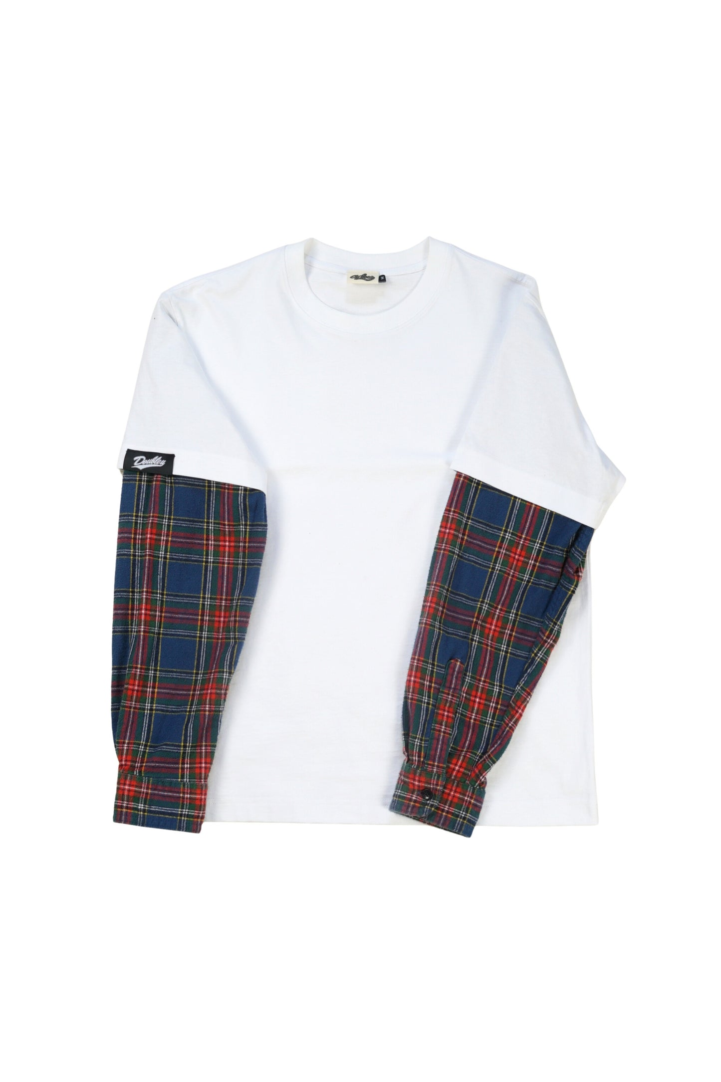 Tartan Layered LS T-Shirt