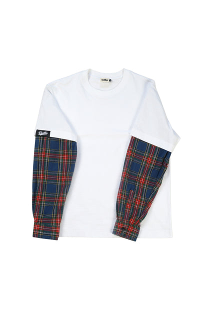 Tartan Layered LS T-Shirt
