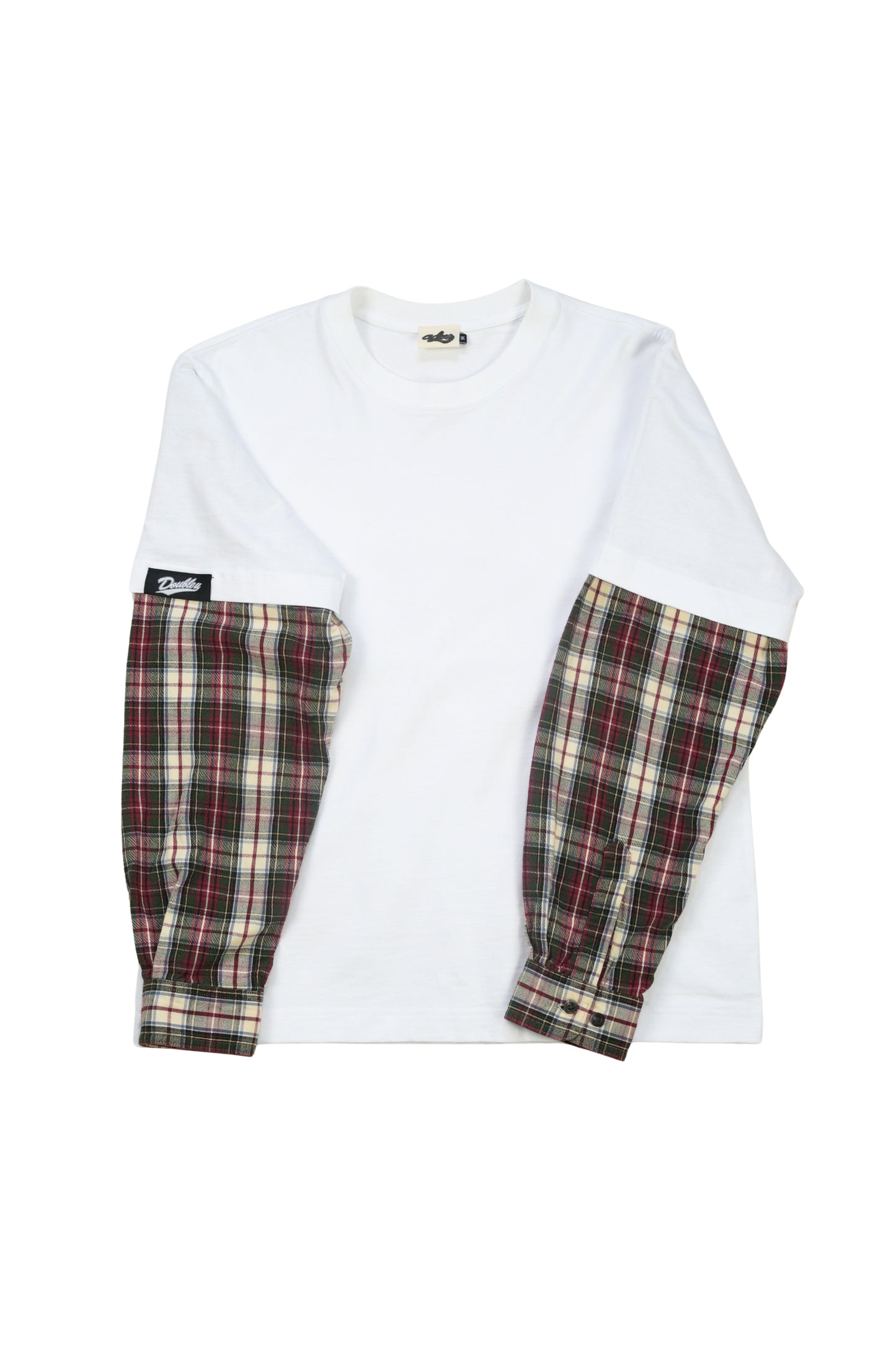 Tartan Layered LS T-Shirt