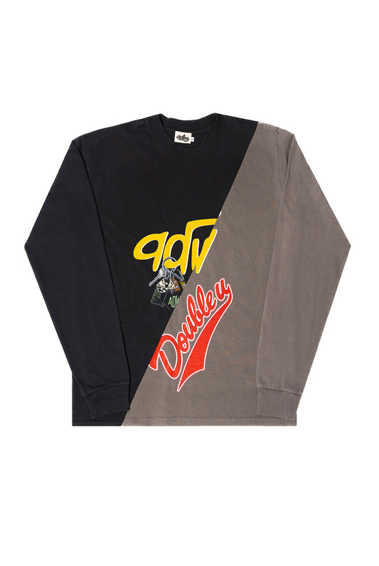 Double Cut Faded LS T-Shirt